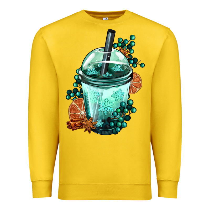 Winter Bobba Cup Premium Sweatshirt by FaDigitalArtStudio | Teevron