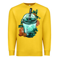 Lemon Winter Bobba Cup Premium Sweatshirt - FaDigitalArtStudio