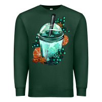 Sports Green Winter Bobba Cup Premium Sweatshirt - FaDigitalArtStudio