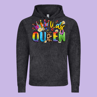 Yas Queen Vintage Hoodie Designed By Artiststas