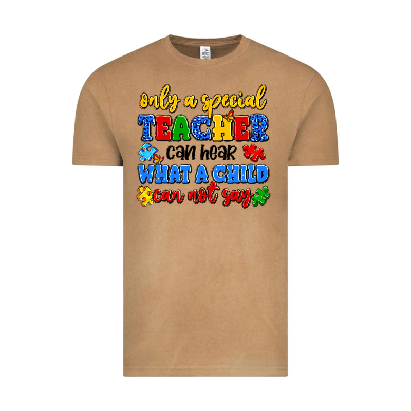 Only A Special Teacher Can Hear What A Child Can N Vintage Tee by Artiststas | Teevron