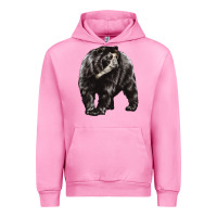 Fuchsia Pink Spectacled Bear Urban Hoodie - LillyAllenDesigns