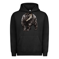 Pigment Black Spectacled Bear Urban Hoodie - LillyAllenDesigns