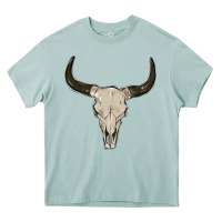 Arona cow skul Heavy Core Tee - MaliasSmallBusiness