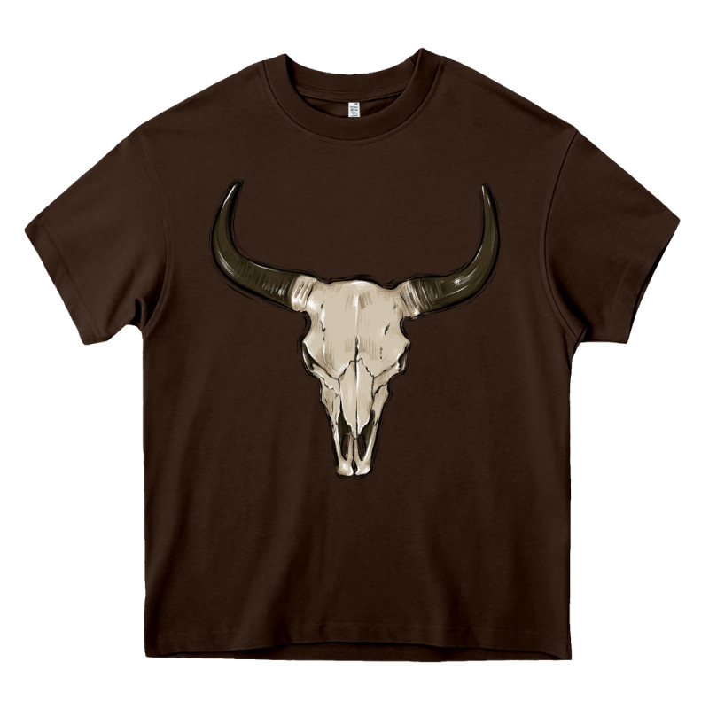 Cow Skul Heavy Core Tee by MaliasSmallBusiness | Teevron