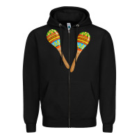Black maracas fa element Zipper Hoodie - FaDigitalArtStudio