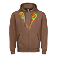 Chestnut maracas fa element Zipper Hoodie - FaDigitalArtStudio