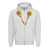 Dove Grey maracas fa element Zipper Hoodie - FaDigitalArtStudio