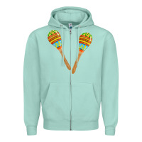 Seafoam maracas fa element Zipper Hoodie - FaDigitalArtStudio