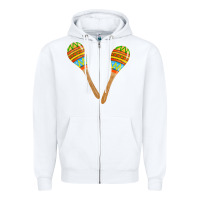 White maracas fa element Zipper Hoodie - FaDigitalArtStudio
