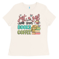 Bone just a girl who loves books and coffee Ladies Tee - MaliasSmallBusiness