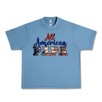 Pebble Blue all american papa Urban Heavy Tee - BarkalooDesign