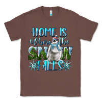 Chestnut Home Is Where The Snow Falls Winter Penguin Classic Tee - LillyAllenDesigns