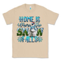 Mushroom Home Is Where The Snow Falls Winter Penguin Classic Tee - LillyAllenDesigns