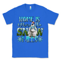 True Royal Home Is Where The Snow Falls Winter Penguin Classic Tee - LillyAllenDesigns