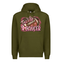 Army Green Tackle cancer Football Premium Hoodie - FaDigitalArtStudio