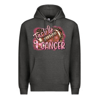 Charcoal Heather Tackle cancer Football Premium Hoodie - FaDigitalArtStudio