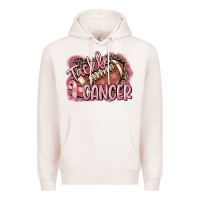 Pale Pink Tackle cancer Football Premium Hoodie - FaDigitalArtStudio