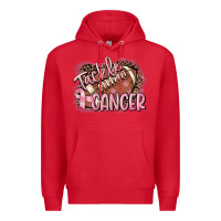 Red Tackle cancer Football Premium Hoodie - FaDigitalArtStudio
