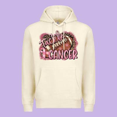 Tackle Cancer Football Premium Hoodie Designed By Fadigitalartstudio