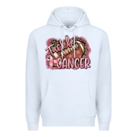 White Tackle cancer Football Premium Hoodie - FaDigitalArtStudio