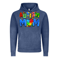 Vintage Denim autism mom Vintage Hoodie - Artiststas