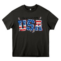 Asphalt land of the free usa Heavy Core Tee - MaliasSmallBusiness