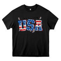 Black land of the free usa Heavy Core Tee - MaliasSmallBusiness