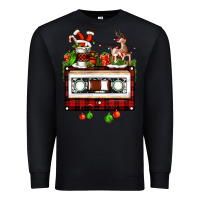 Black christmas cassette Premium Sweatshirt - FaDigitalArtStudio