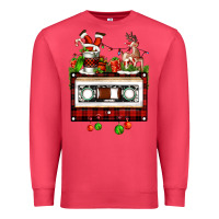 Cardinal christmas cassette Premium Sweatshirt - FaDigitalArtStudio