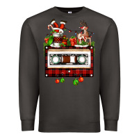 Smoke christmas cassette Premium Sweatshirt - FaDigitalArtStudio