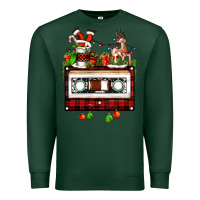 Sports Green christmas cassette Premium Sweatshirt - FaDigitalArtStudio
