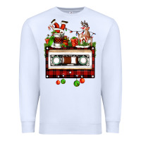 White christmas cassette Premium Sweatshirt - FaDigitalArtStudio