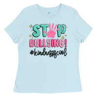 Stop Bullying Kindness Is Cool Ladies Tee | Teevron