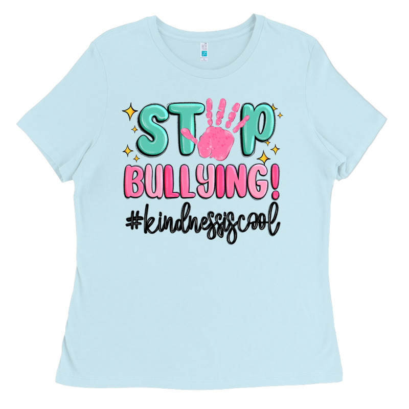 Stop Bullying Kindness Is Cool Ladies Tee by MaliasSmallBusiness | Teevron