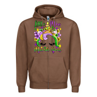 Chestnut little miss mardi gras unicorn  olivia Zipper Hoodie - OliviaCreatesArt