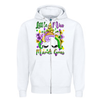 Little Miss Mardi Gras Unicorn  Olivia Zipper Hoodie | Teevron