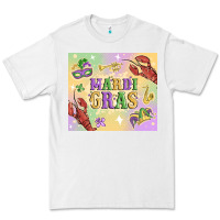 White mardi gras Premium Tee - MaliasSmallBusiness