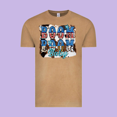 Boom Boom Baby Vintage Tee Designed By Jahusdesignshop
