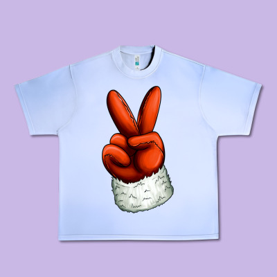 Christmas Peace Hand Urban Heavy Tee Designed By Jasminsmagicworld