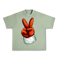 Oil Green Christmas peace hand Urban Heavy Tee - Jasminsmagicworld