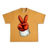 Peanut Butter Christmas peace hand Urban Heavy Tee - Jasminsmagicworld