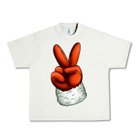 Pistachio Christmas peace hand Urban Heavy Tee - Jasminsmagicworld