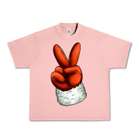 Salmon Christmas peace hand Urban Heavy Tee - Jasminsmagicworld