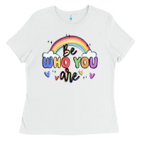 White be who you are Ladies Tee - MaliasSmallBusiness