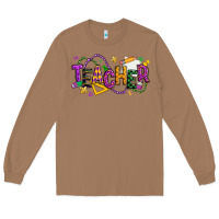 Toasted Coconut mardi gras teacher Long Sleeve Tee - texasbilliewilder