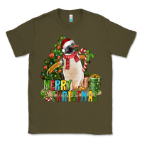 Army Green Merry Christmas Penguin Classic Tee - LillyAllenDesigns