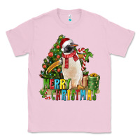 Bubblegum Pink Merry Christmas Penguin Classic Tee - LillyAllenDesigns