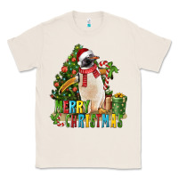 Natural Merry Christmas Penguin Classic Tee - LillyAllenDesigns