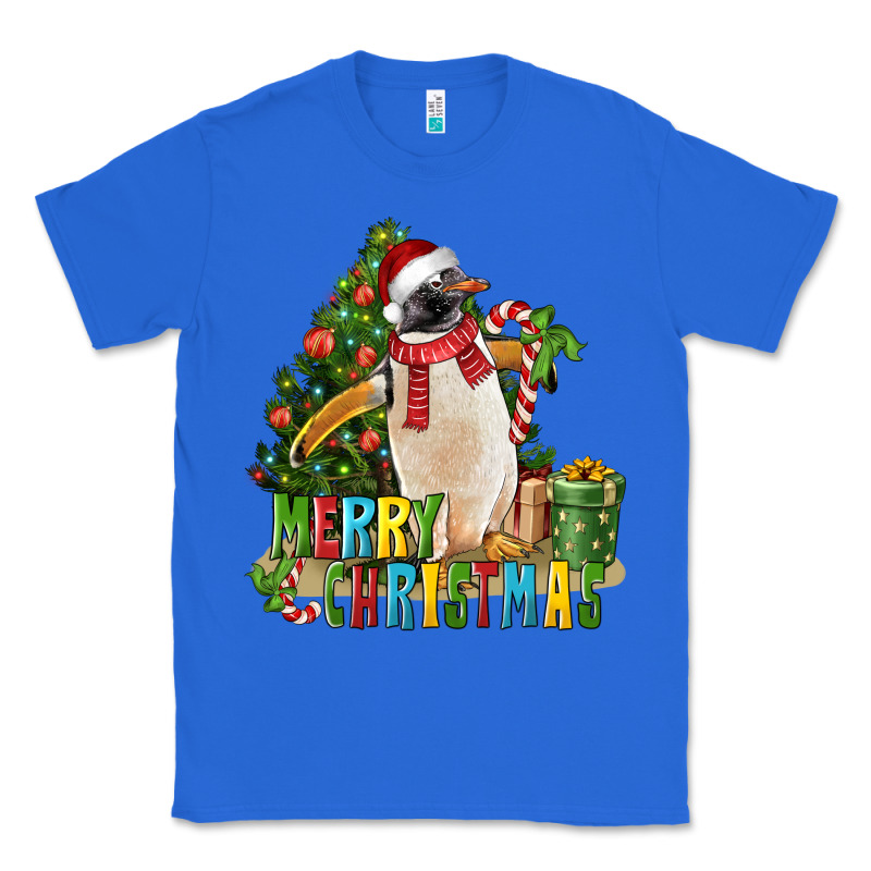 Merry Christmas Penguin Classic Tee by LillyAllenDesigns | Teevron